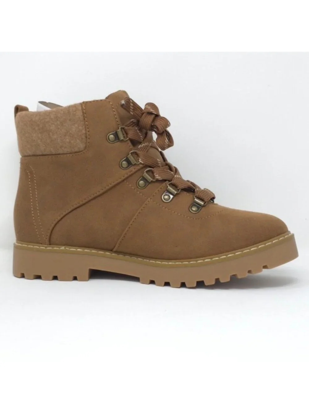 CLIFFS BY WHITE MOUNTAIN Connie Cushioned Lace Up City Hiker Ankle Boot Brown 9M - Picture 4 of 7